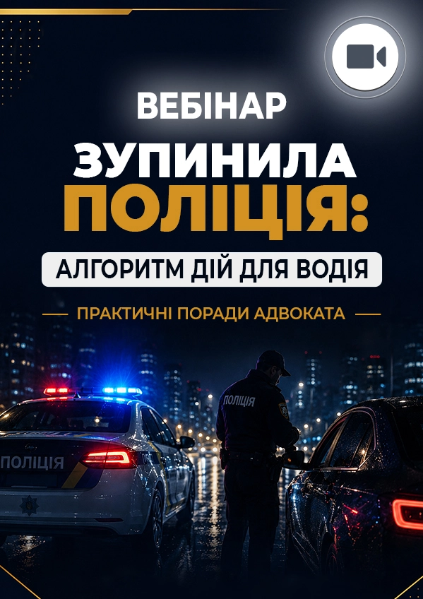 Вебінар «Алгоритм дій: зупинила поліція»